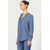 imageDEAR JOHN Galina Novelty ButttonDown Long Sleeve Womens ShirtVintage Indigo