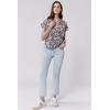 imageDEAR JOHN Julia VNeck Short Sleeve Relaxed Fit Womens TopPaisley Obscura