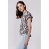 imageDEAR JOHN Julia VNeck Short Sleeve Relaxed Fit Womens TopPaisley Obscura