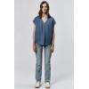 imageDEAR JOHN Kristen VNeck Top Short Sleeve Womens Blouse ShirtImperial Blue
