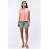 imageDEAR JOHN Kristen VNeck Top Short Sleeve Womens Blouse ShirtTerracotta