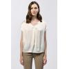 imageDEAR JOHN Kristen VNeck Top Short Sleeve Womens Blouse ShirtWhite White