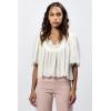 imageDEAR JOHN Lania Short Sleeve Relaxed Fit Womens TopWhite
