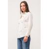 imageDEAR JOHN Lola Womens Shirt Boyfriend Fit Button Down Long SleeveOffwhite