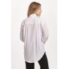 imageDEAR JOHN Lola Womens Shirt Boyfriend Fit Button Down Long SleeveStudded White