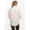 imageDEAR JOHN Lola Womens Shirt Boyfriend Fit Button Down Long SleeveWhite