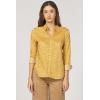 imageDEAR JOHN Lolita Womens Shirt Poplin ButtonUp Long SleeveMarigold Calico