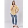 imageDEAR JOHN Lolita Womens Shirt Poplin ButtonUp Long SleevePale Banana