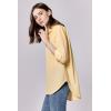 imageDEAR JOHN Lolita Womens Shirt Poplin ButtonUp Long SleevePale Banana