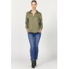 imageDEAR JOHN Lolita Womens Shirt Poplin ButtonUp Long SleeveVetiver