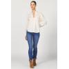 imageDEAR JOHN Lolita Womens Shirt Poplin ButtonUp Long SleeveWhitecap Gray