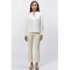 imageDEAR JOHN Lonestar Button Up Long Sleeve Ruffle Detail Womens Top  Size XSmall  WhiteWhite
