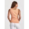 imageDEAR JOHN Paula Scoop Neck Sleeveless Womens Tank Top Fitted KnitApricot Crush