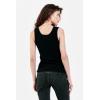 imageDEAR JOHN Paula Scoop Neck Sleeveless Womens Tank Top Fitted KnitBlack