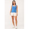 imageDEAR JOHN Paula Scoop Neck Sleeveless Womens Tank Top Fitted KnitBlue Star