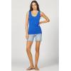 imageDEAR JOHN Paula Scoop Neck Sleeveless Womens Tank Top Fitted KnitDazzling Blue