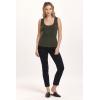 imageDEAR JOHN Paula Scoop Neck Sleeveless Womens Tank Top Fitted KnitDeep Emerald