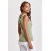 imageDEAR JOHN Paula Scoop Neck Sleeveless Womens Tank Top Fitted KnitNephrite
