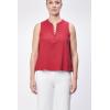 imageDEAR JOHN Raja Novelty VNeck Sleeveless Womens TopSalsa