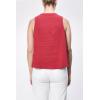 imageDEAR JOHN Raja Novelty VNeck Sleeveless Womens TopSalsa