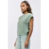 imageDEAR JOHN Rosie Classic Crew Neck Short Sleeve Womens TeeIceberg Green