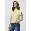 imageDEAR JOHN Rosie Classic Crew Neck Short Sleeve Womens TeePale Lime Yellow