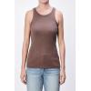 imageDEAR JOHN Tamia Racer Back Crew Neck Tank Top Fitted SleevelessCappuccino