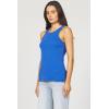 imageDEAR JOHN Tamia Racer Back Crew Neck Tank Top Fitted SleevelessDazzling Blue