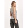imageDEAR JOHN Tamia Racer Back Crew Neck Tank Top Fitted SleevelessDigital Mist