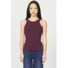 imageDEAR JOHN Tamia Racer Back Crew Neck Tank Top Fitted SleevelessFig