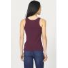 imageDEAR JOHN Tamia Racer Back Crew Neck Tank Top Fitted SleevelessFig