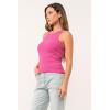 imageDEAR JOHN Tamia Racer Back Crew Neck Tank Top Fitted SleevelessPink Flash