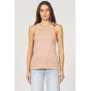 imageDEAR JOHN Tamia Racer Back Crew Neck Tank Top Fitted SleevelessTuscany
