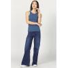 imageDEAR JOHN Tamia Racer Back Crew Neck Tank Top Fitted SleevelessVintage Indigo