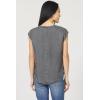 imageDEAR JOHN Yanis Womens Sleeveless VNeck Top Relaxed FitAsh
