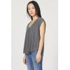 imageDEAR JOHN Yanis Womens Sleeveless VNeck Top Relaxed FitAsh