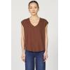 imageDEAR JOHN Yanis Womens Sleeveless VNeck Top Relaxed FitCappuccino