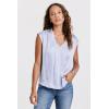 imageDEAR JOHN Yanis Womens Sleeveless VNeck Top Relaxed FitCorn Flower