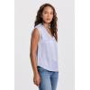 imageDEAR JOHN Yanis Womens Sleeveless VNeck Top Relaxed FitCorn Flower