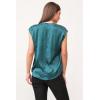 imageDEAR JOHN Yanis Womens Sleeveless VNeck Top Relaxed FitDeep Teal