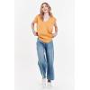 imageDEAR JOHN Yanis Womens Sleeveless VNeck Top Relaxed FitGolden Glow