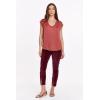 imageDEAR JOHN Yanis Womens Sleeveless VNeck Top Relaxed FitGuava Bellini