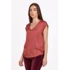 imageDEAR JOHN Yanis Womens Sleeveless VNeck Top Relaxed FitGuava Bellini