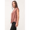imageDEAR JOHN Yanis Womens Sleeveless VNeck Top Relaxed FitMarron