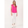 imageDEAR JOHN Yanis Womens Sleeveless VNeck Top Relaxed FitPink Flash