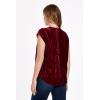 imageDEAR JOHN Yanis Womens Sleeveless VNeck Top Relaxed FitRed Plum