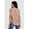 imageDEAR JOHN Yanis Womens Sleeveless VNeck Top Relaxed FitSouthwest Snake