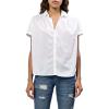 imageDEAR JOHN Beck Poplin Buttonup Short Sleeve Womens ShirtWhite