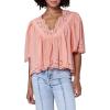 imageDEAR JOHN Lania Short Sleeve Relaxed Fit Womens TopTerracotta