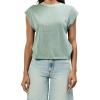imageDEAR JOHN Rosie Classic Crew Neck Short Sleeve Womens TeeIceberg Green